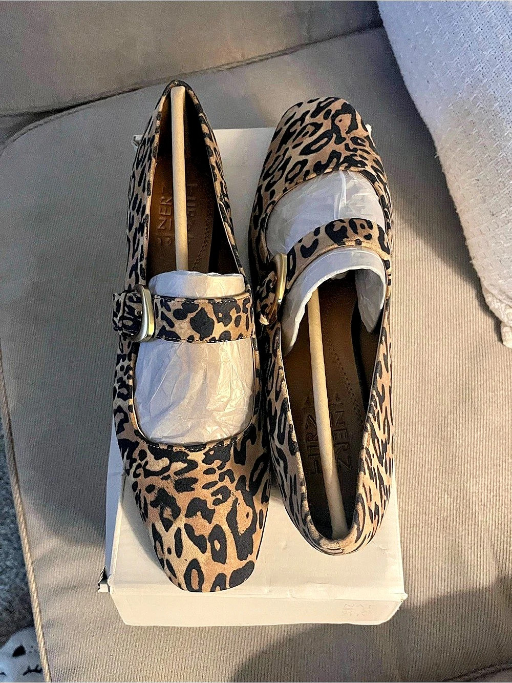 Naturalizer Cosmic Leopard Print Flats Brown & Black US 9.5 W